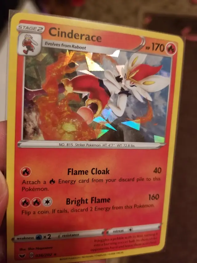 Cinderace [Cracked Ice Holo] - Pokemon Sword & Shield #36