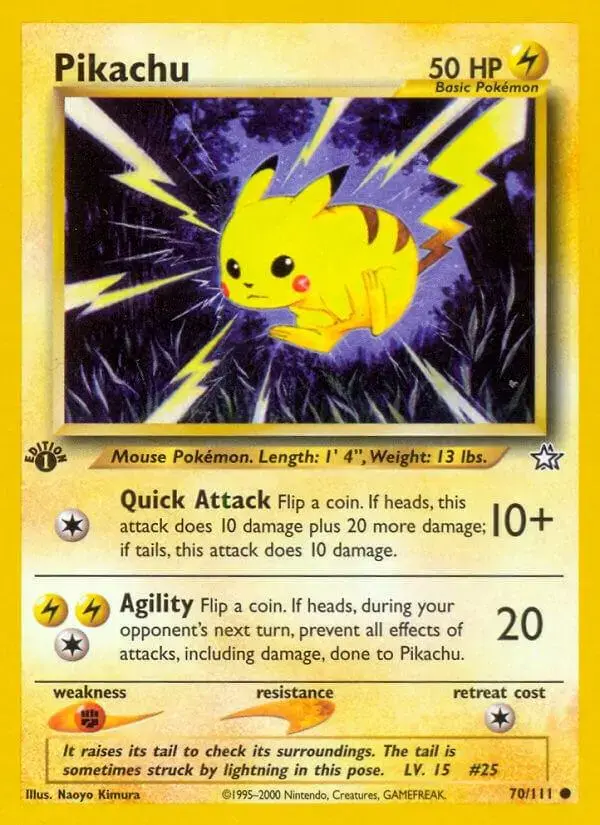 Pikachu [1st Edition] - Pokemon Neo Genesis #70
