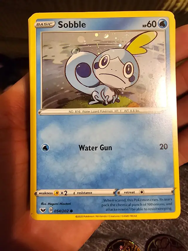 Sobble [Cosmos Holo] - Pokemon Sword & Shield #54