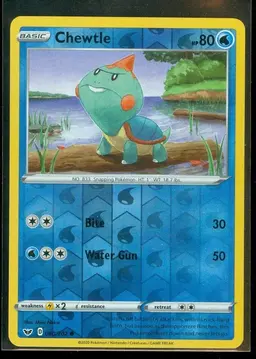 Chewtle [Reverse Holo] - Pokemon Sword & Shield