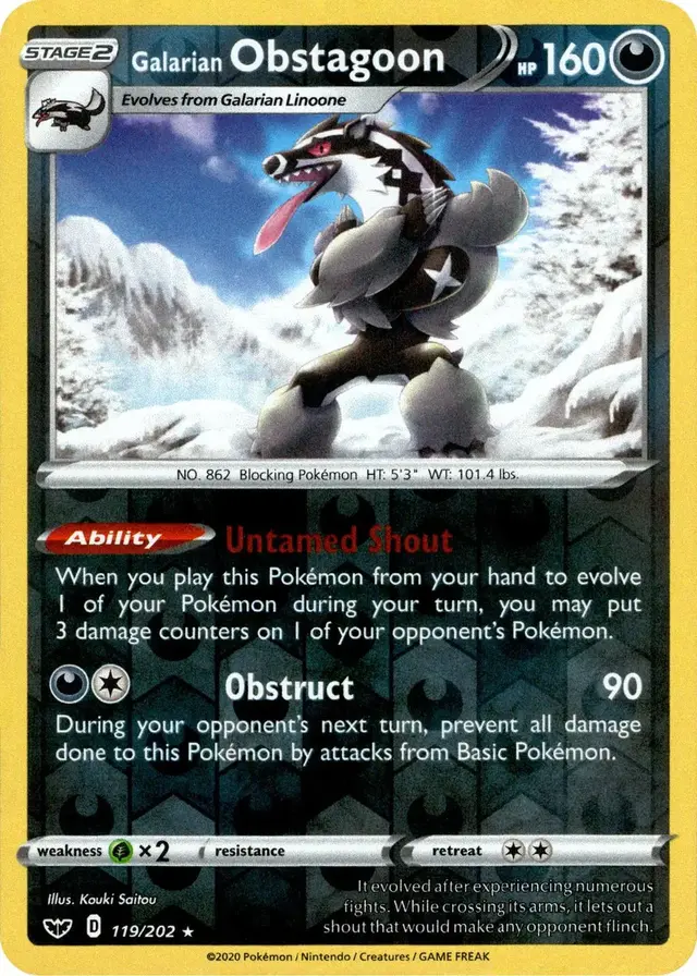 Galarian Obstagoon [Reverse Holo]