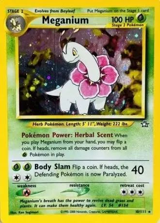 Meganium - Pokemon Neo Genesis #10