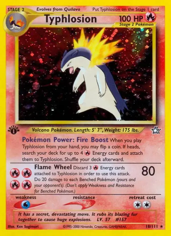 Typhlosion [1st Edition] - Pokemon Neo Genesis #18