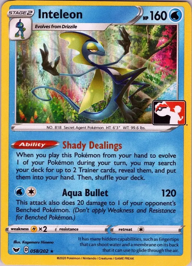 Inteleon [Prize Pack] - Pokemon Prize Pack Series #58