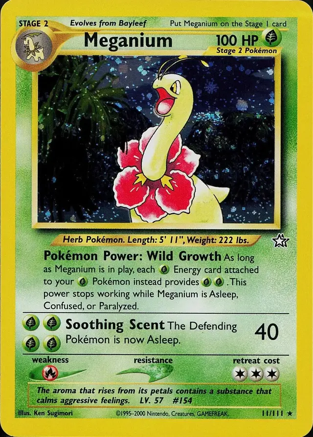 Meganium - Pokemon Neo Genesis #11