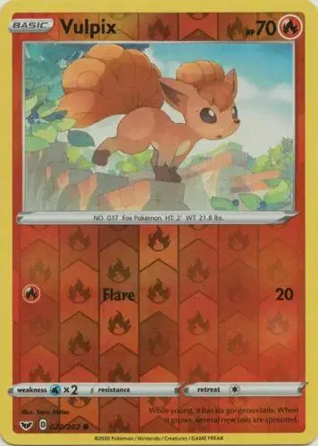 Vulpix [Reverse Holo] - Pokemon Sword & Shield #22