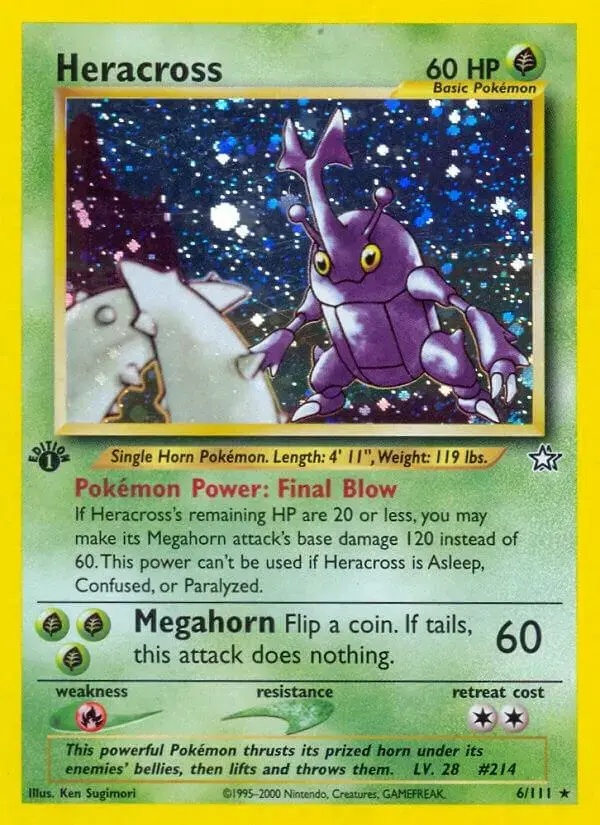 Heracross [1st Edition] - Pokemon Neo Genesis #6