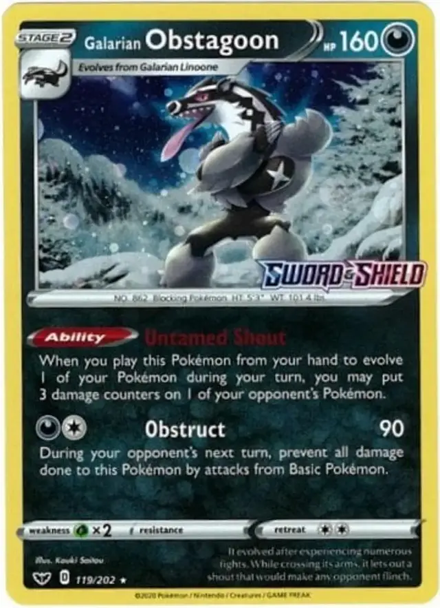 Galarian Obstagoon [Prerelease]