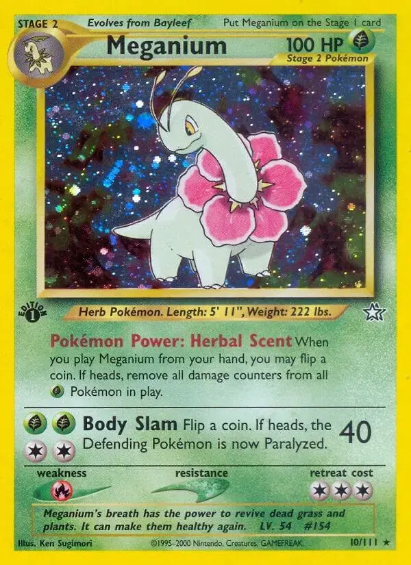 Meganium [1st Edition] - Pokemon Neo Genesis #10