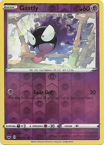 Gastly [Reverse Holo] - Pokemon Sword & Shield #83