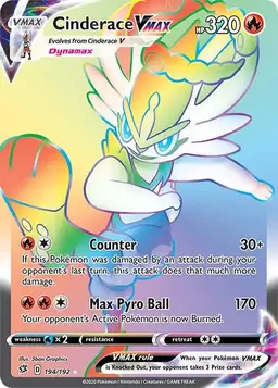 Cinderace VMAX 194 - Pokemon Rebel Clash