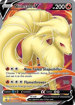 Ninetales V #177 - Pokemon Rebel Clash