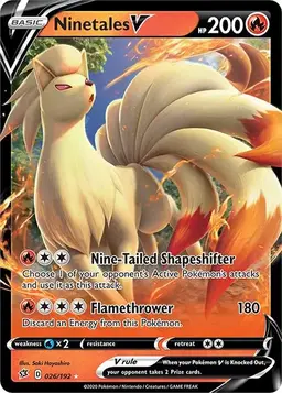Ninetales V 26 - Pokemon Rebel Clash