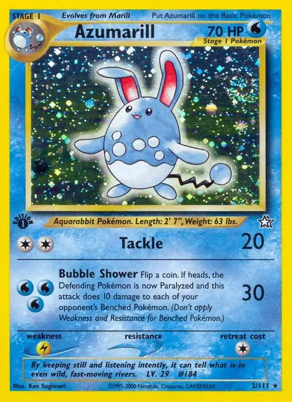 Azumarill [1st Edition] - Pokemon Neo Genesis #2