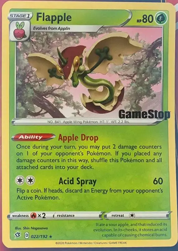 Flapple [GameStop Holo] - Pokemon Rebel Clash #22