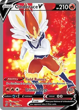 Cinderace V 178 - Pokemon Rebel Clash