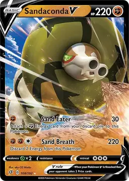 Sandaconda V 108 - Pokemon Rebel Clash