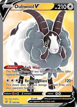 Dubwool V 188 - Pokemon Rebel Clash
