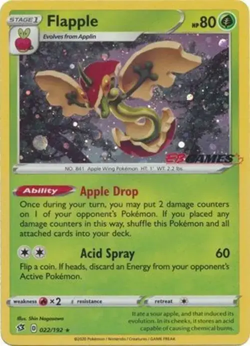 Flapple [EB Games Holo] - Pokemon Rebel Clash #22