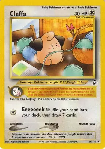 Cleffa - Pokemon Neo Genesis #20