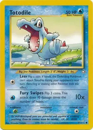 Totodile - Pokemon Neo Genesis #81