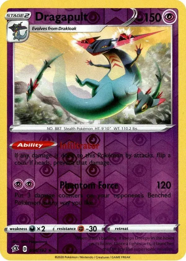 Dragapult [Reverse Holo] - Pokemon Rebel Clash #91