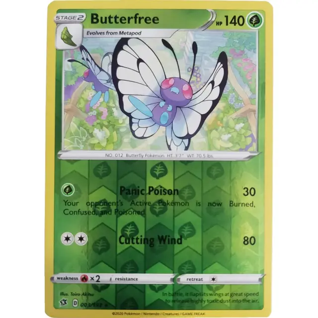 Butterfree [Reverse Holo] - Pokemon Rebel Clash #3