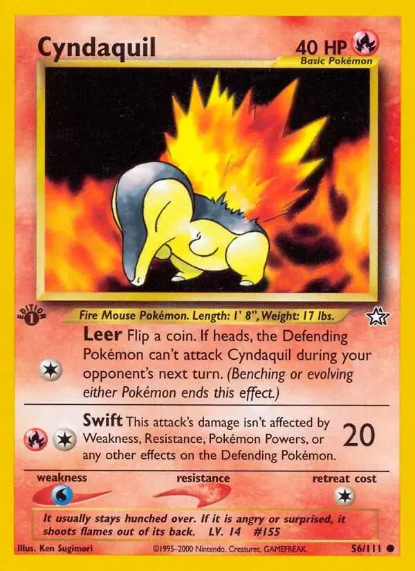 Cyndaquil [1st Edition] - Pokemon Neo Genesis #56