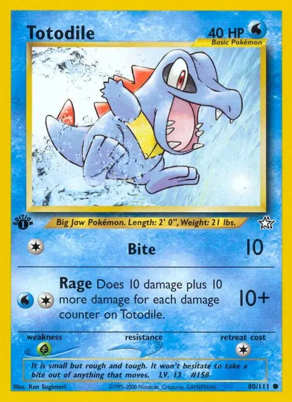 Totodile [1st Edition] - Pokemon Neo Genesis #80