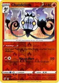 Chandelure [Reverse Holo] - Pokemon Rebel Clash #33