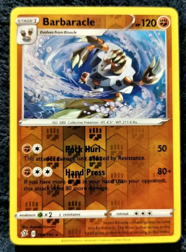 Barbaracle [Reverse Holo] - Pokemon Rebel Clash #104