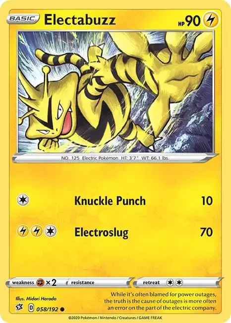 Electabuzz - Pokemon Rebel Clash #58