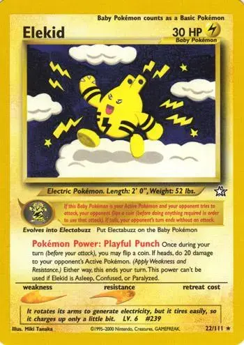 Elekid - Pokemon Neo Genesis #22