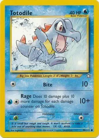 Totodile - Pokemon Neo Genesis #80