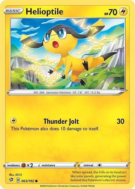 Helioptile - Pokemon Rebel Clash #63