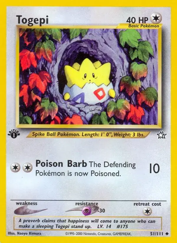 Togepi [1st Edition] - Pokemon Neo Genesis #51