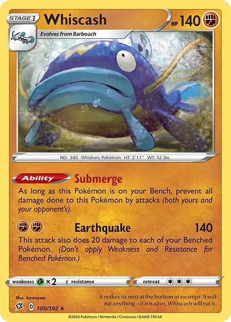 Whiscash - Pokemon Rebel Clash #100
