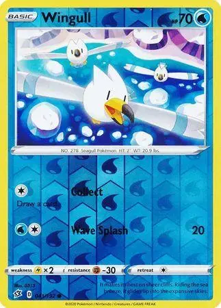 Wingull [Reverse Holo] - Pokemon Rebel Clash #41