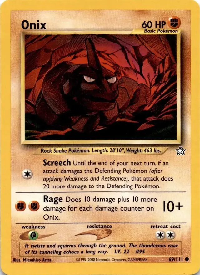 Onix - Pokemon Neo Genesis #69