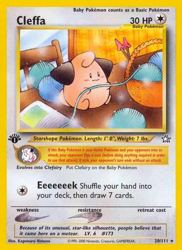 Cleffa [1st Edition] - Pokemon Neo Genesis #20