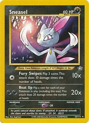 Sneasel - Pokemon Neo Genesis #25