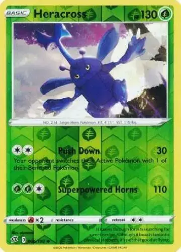 Heracross [Reverse Holo] - Pokemon Rebel Clash #6