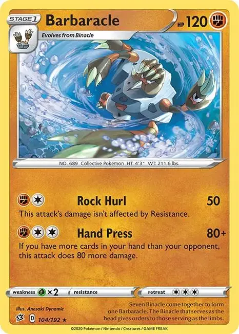 Barbaracle - Pokemon Rebel Clash #104
