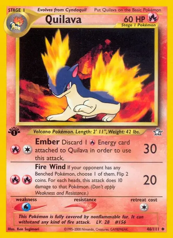Quilava [1st Edition] - Pokemon Neo Genesis #46