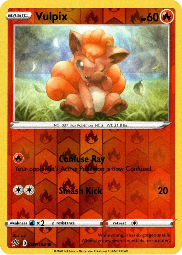 Vulpix [Reverse Holo] - Pokemon Rebel Clash #24