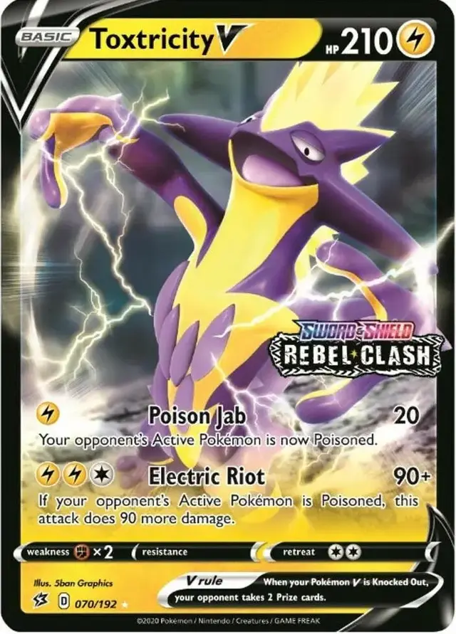 Toxtricity V [Jumbo Stamped] - Pokemon Rebel Clash #70