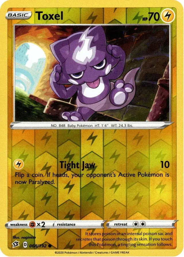 Toxel [Reverse Holo] - Pokemon Rebel Clash #68