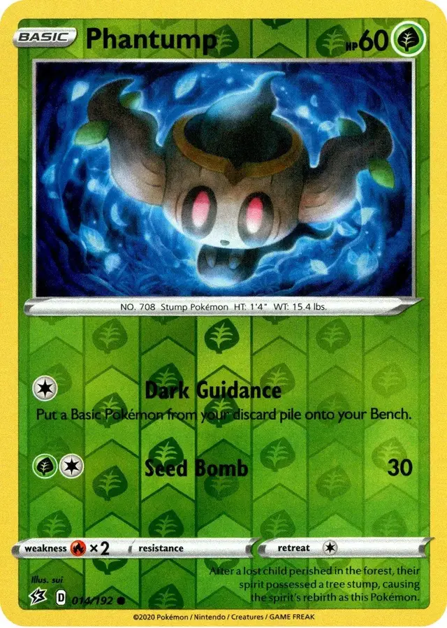 Phantump [Reverse Holo] - Pokemon Rebel Clash #14