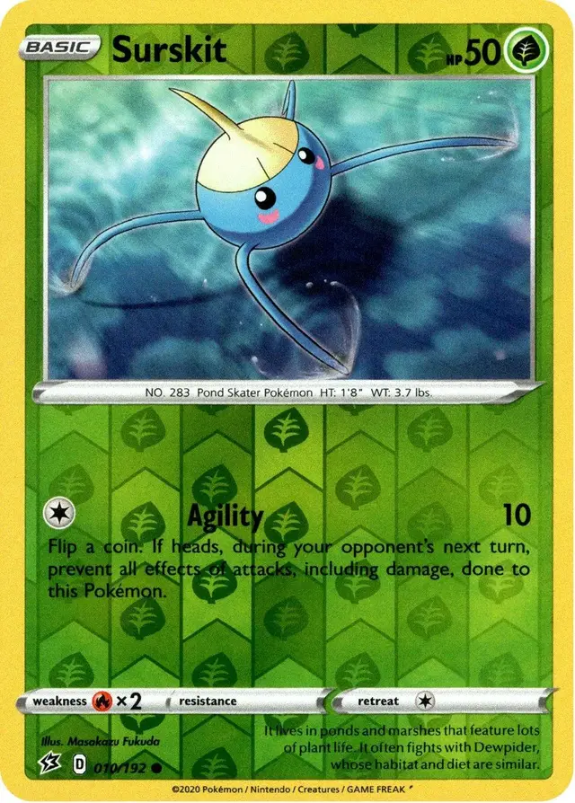 Surskit [Reverse Holo] - Pokemon Rebel Clash #10