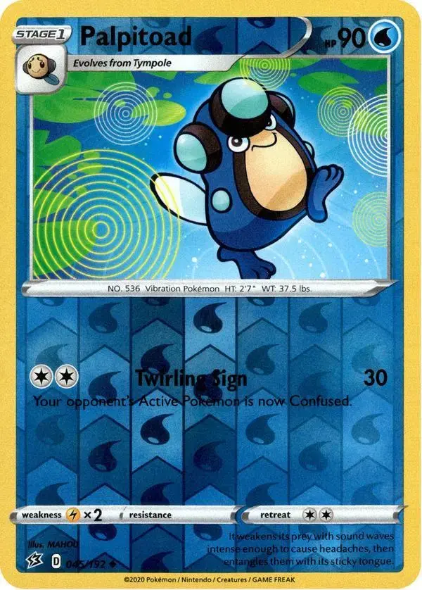 Palpitoad [Reverse Holo] - Pokemon Rebel Clash #45